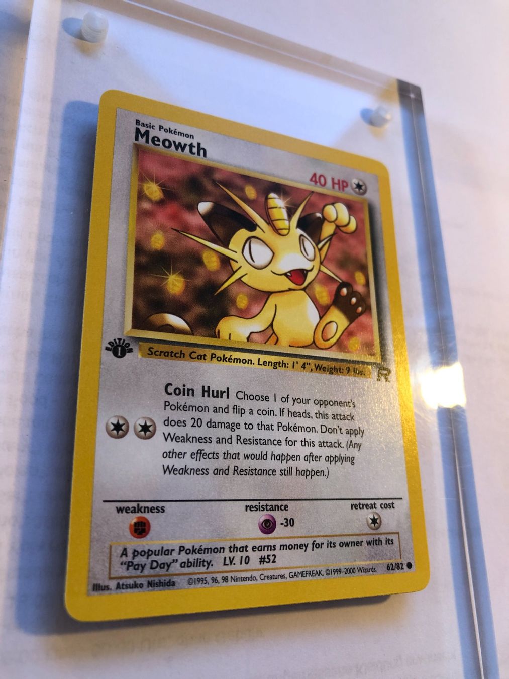 Sammelbilder & Trading cards: Meowth 1st Team Rocket - MINT - ab 1.- – Gebraucht aus Giubiasco von dan_pr8b 1