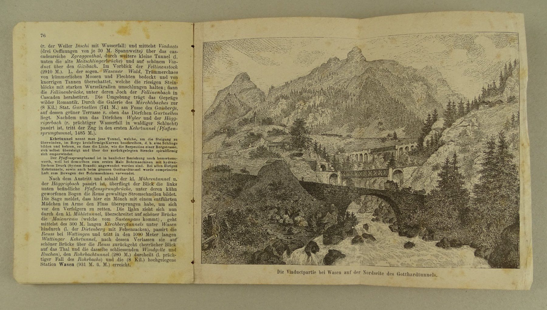 Libri: FÜHRER AUF DER GOTTHARDBAHN 1882 – Usato da Grüningen venduto da Kartensammler 4