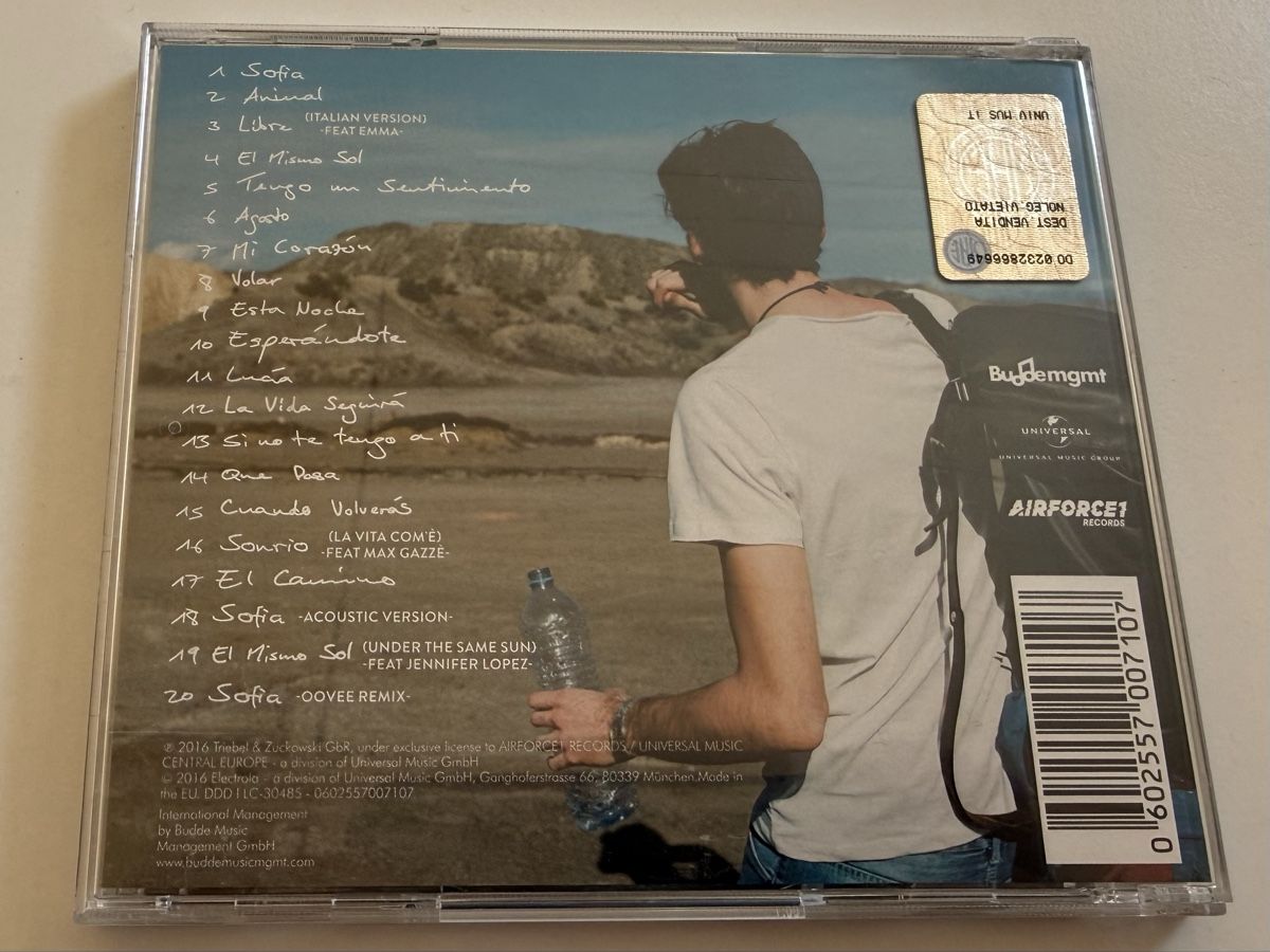 CDs: CD Alvaro Soler Eterno Agosto  – D'occasion à Oberried Brienz par Chyara 1
