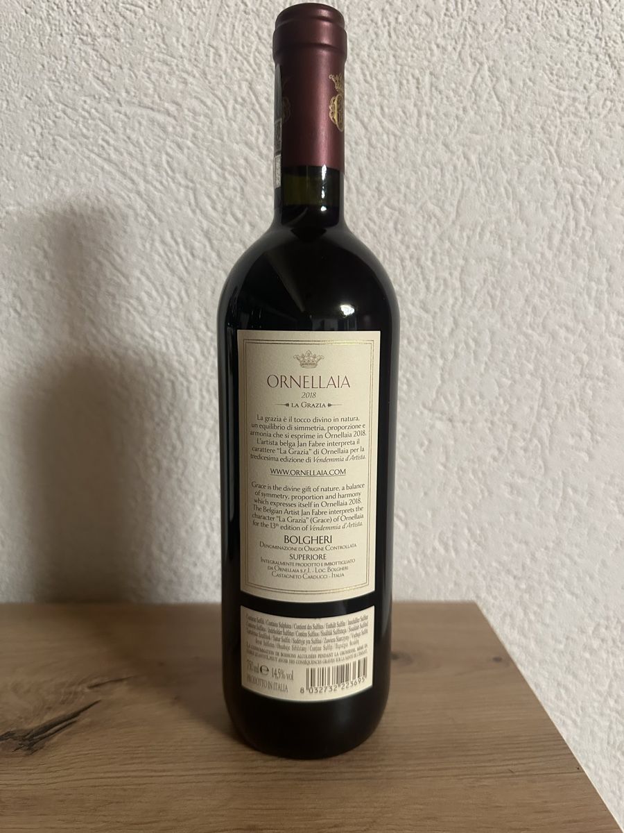 Ornellaia Vins: Ornellaia 2018 – Neuf (Voir description) à Sonceboz-Sombeval par sac_d5wz 1