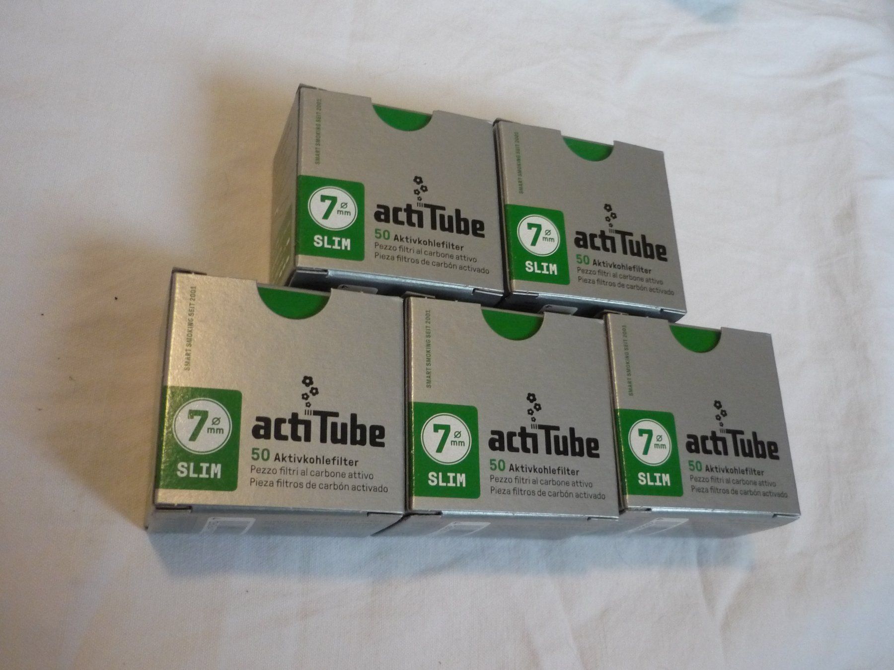 Altri Prodotti per fumatori: 5 Pack a 50 Acti Tube Filter Raucher 7mm regular filter – Nuovo e nell'imballaggio originale da Beringen venduto da Flatretriever 1