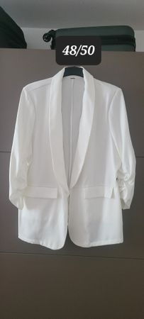 Blazer blanc taille 48/50 état neuf 