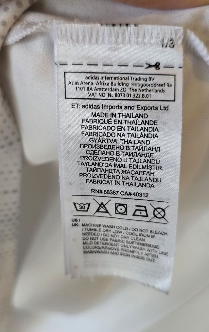Adidas Leibchen & Hosen: Maillot Adidas Authentique blanc, rouge, vert taille S – Gebraucht aus Genève von MariaS2 3