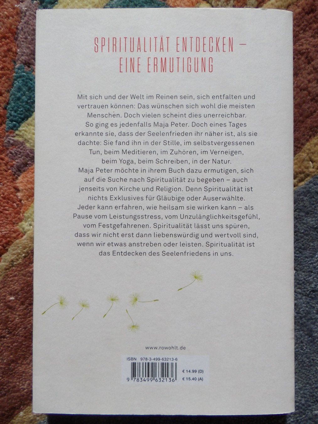 Libri: Maja Peter: Seelenfrieden - Eine Suche – Usato da Uster venduto da urs_75by 1