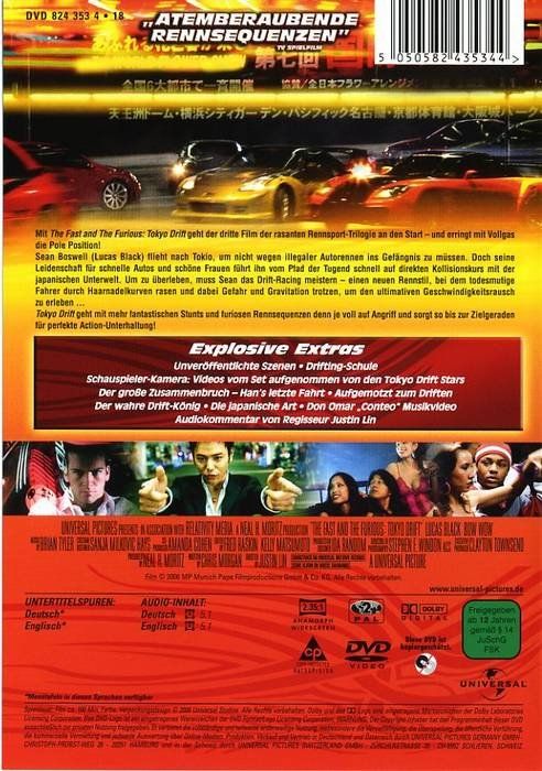 Tutti i DVDs: The Fast and the Furious: Tokyo Drift – Nuovo (secondo la descrizione) da Volketswil venduto da Fraese1 1