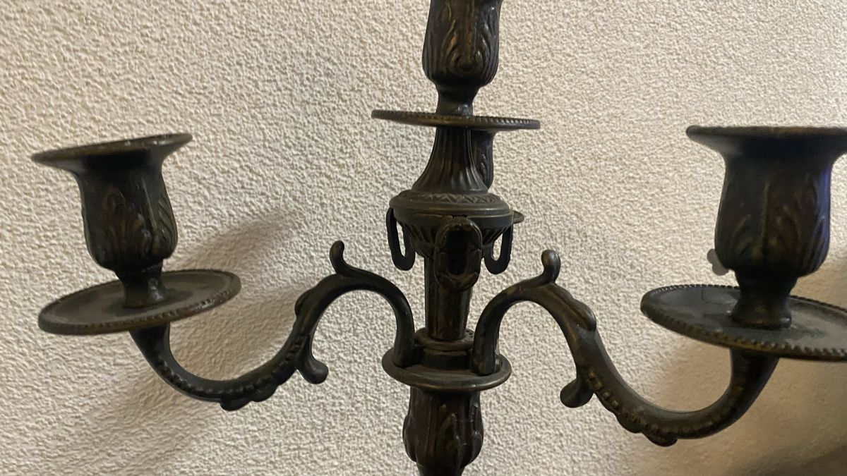 Portacandele: 4 armiger Kerzenständer/Kerzenhalter Messing/Bronze – Usato da Zürich venduto da Timi80 3