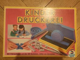 Schmidt Spiele Kinder Druckerei, Vintage, unvollständig