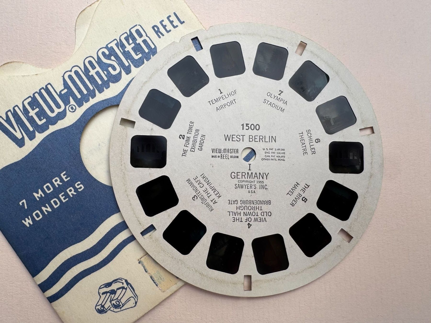View-master Giocattoli: View-Master 3D: Nr. 1500 WEST BERLIN I GERMANY – Usato da Tegerfelden venduto da siebenmacky 2