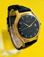 BULOVA DATE AUTOMATIC MILITARY look 17 JEWELS SWISS Selten