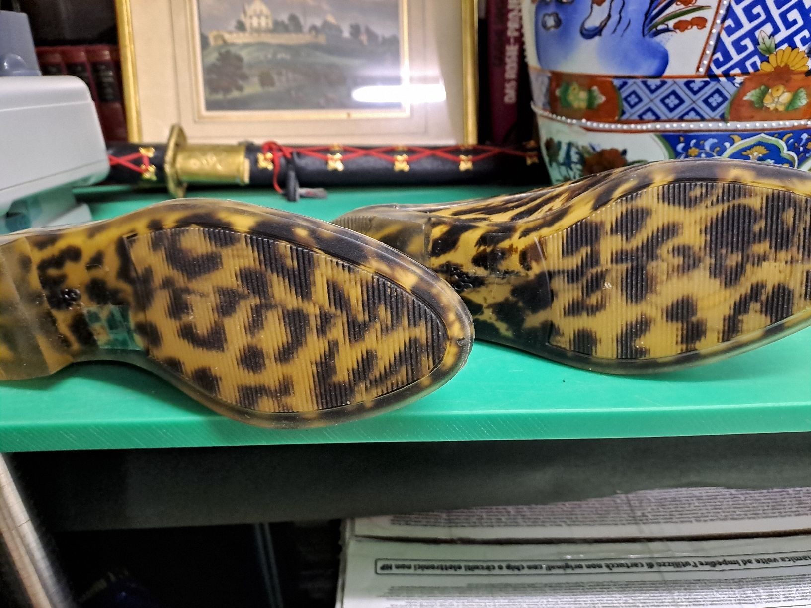 Scarpe da uomo: Regenstiefel Leopardenmuster Grösse 39 – Usato da Zürich venduto da Schoebi19 3