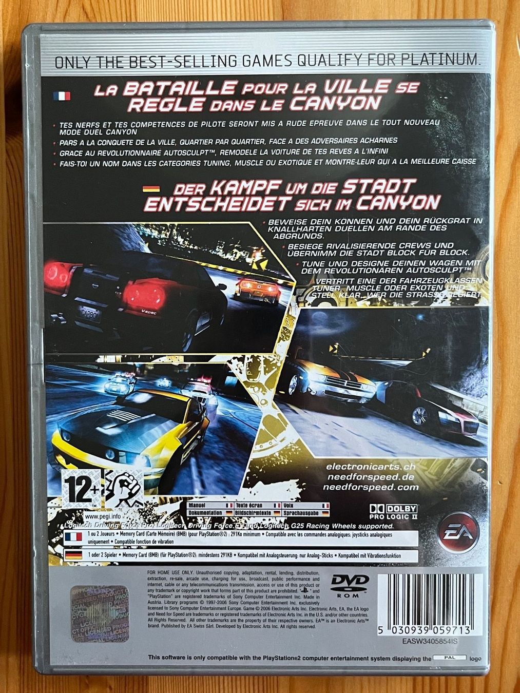 Sony Spiele: PS2- Need for Speed Carbon -Platinum – Gebraucht aus Zürich von Gurkis 3