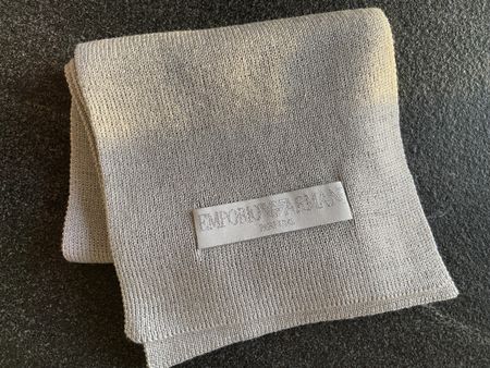 Emporio Armani Schal, Silber Glitzer