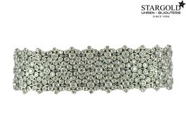 Wiessgoldbracelet in 18 Karat - 750 mit Diamanten