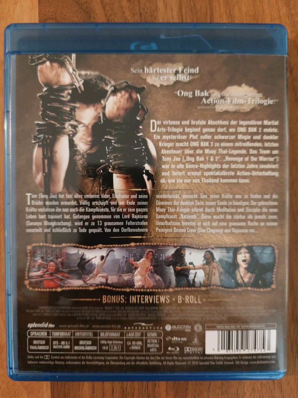 Tutti i DVDs: Blu Ray - Ong Bak 3 mit Tony Jaa – Usato da Rheinfelden venduto da FilmAuktion 1