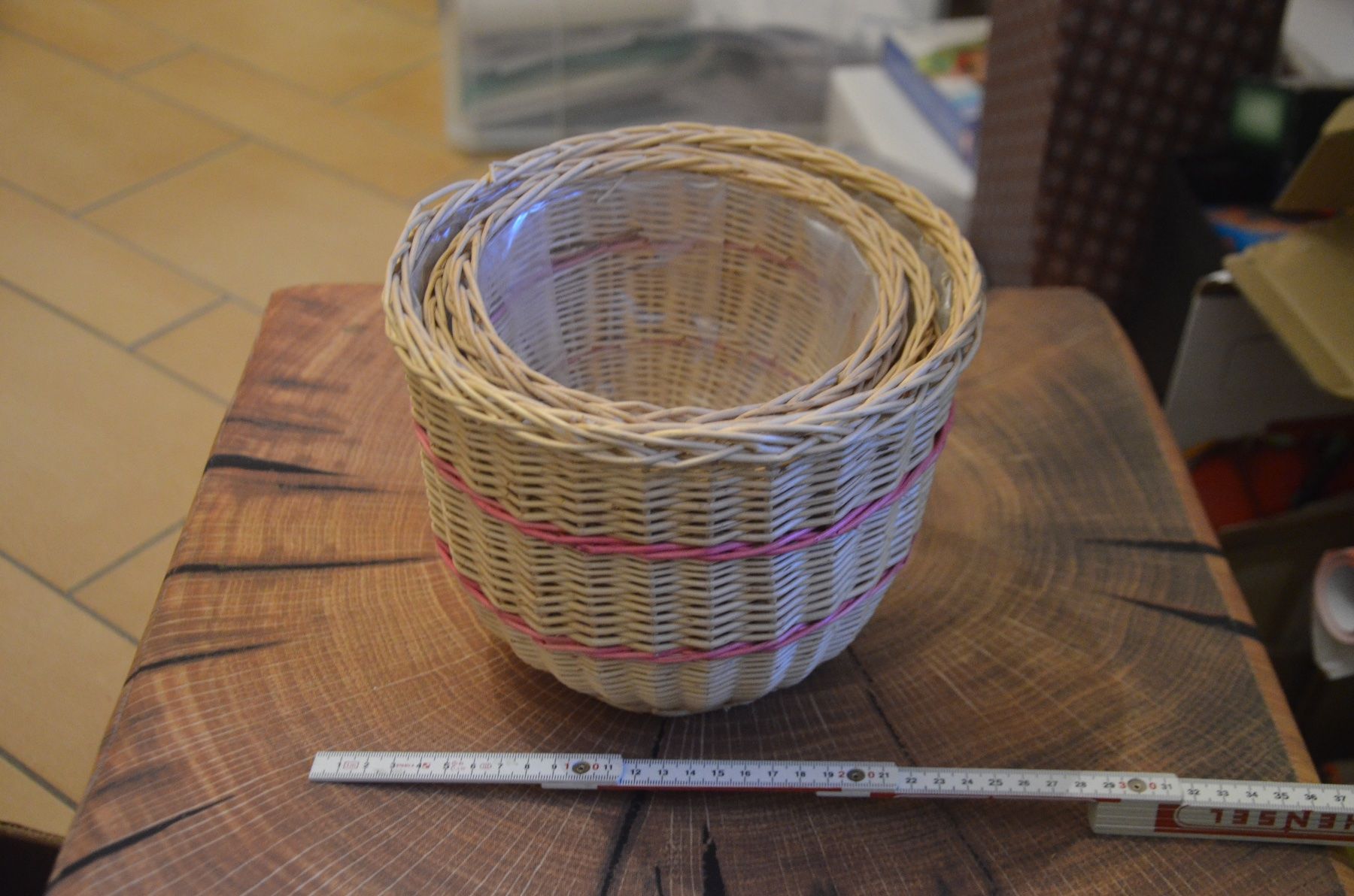 Tutte le decorazioni: 3 STUCK - KORB - OSTERN ODER BLUME – Usato da Chiasso venduto da Dolly015 1