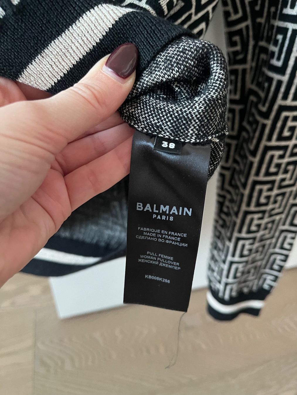 Balmain Pullover & Sweatshirts: Damen Balmain Pullover mit Monogram Muster – Neu (gemäss Beschreibung) aus Meilen von Emma_321 5