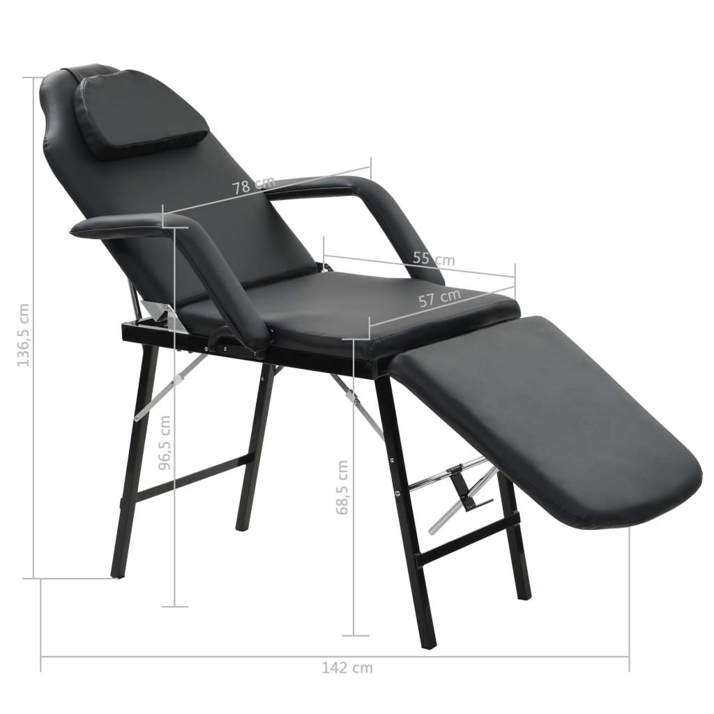 TecTake Kosmetik-& Massageliegen: Table de massage pliante noire similicuir – Neu und originalverpackt aus Delémont von Emi-98 6