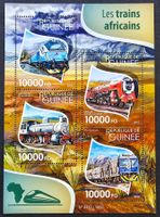 Guinea-Mi 11473-11476 ** Klb. (2015) Eisenbahn