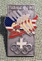 N157  Pin Swiss Olympic Atlanta 1996 - Silber Kanu Rennsport