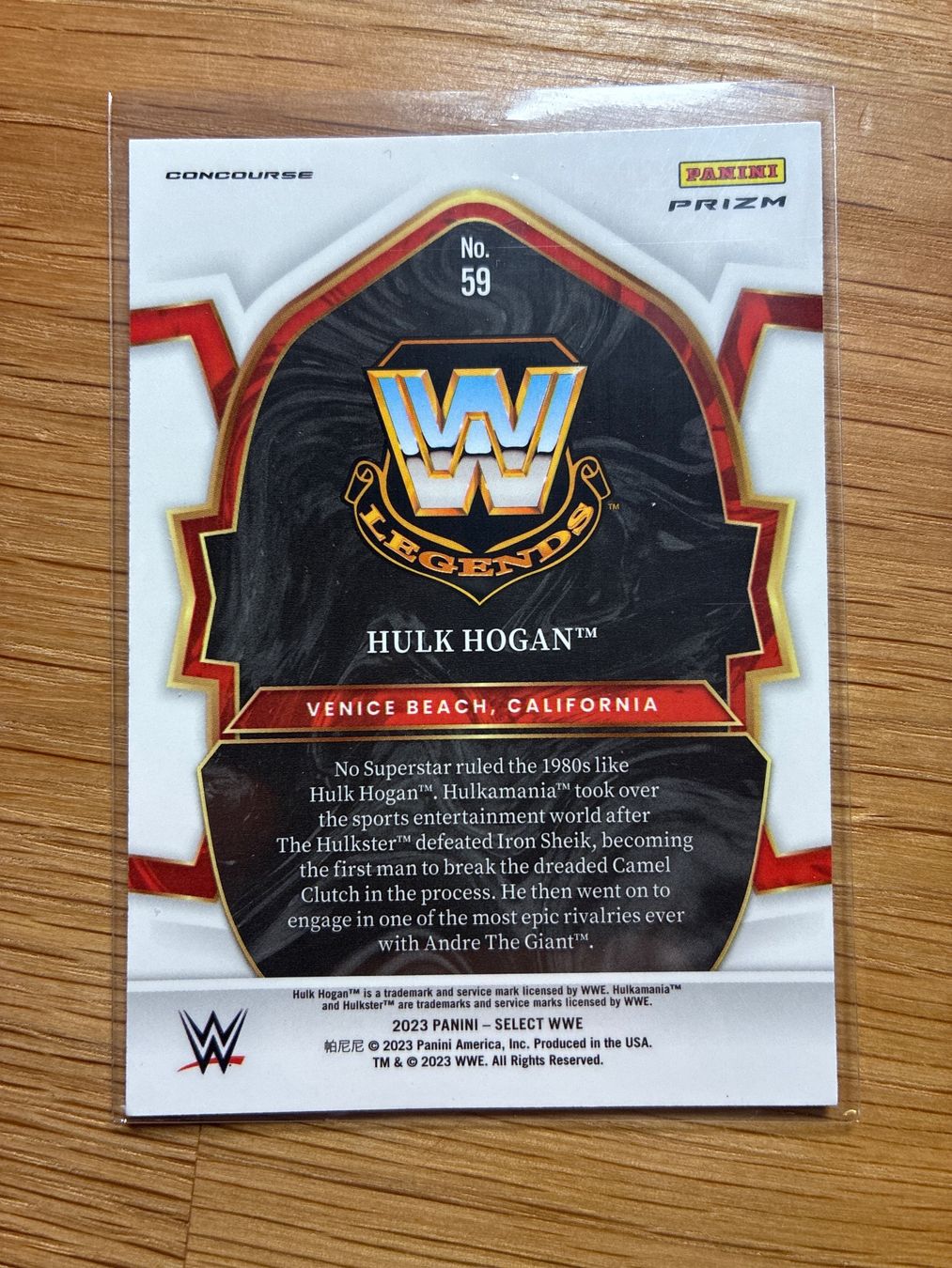 Panini Carte collezionabili: Panini Select WWE Hulk Hogan Orange Shimmer – Usato da Wangenried venduto da Garagara 1