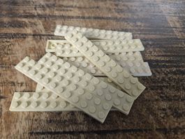 lego 2445 lot de 10 pièces Tan Plate 2 x 12