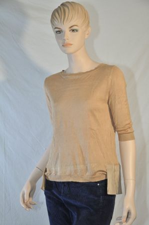 Schumacher D. Edles Sommer Shirt, beige, Gr.1(entspricht 34)