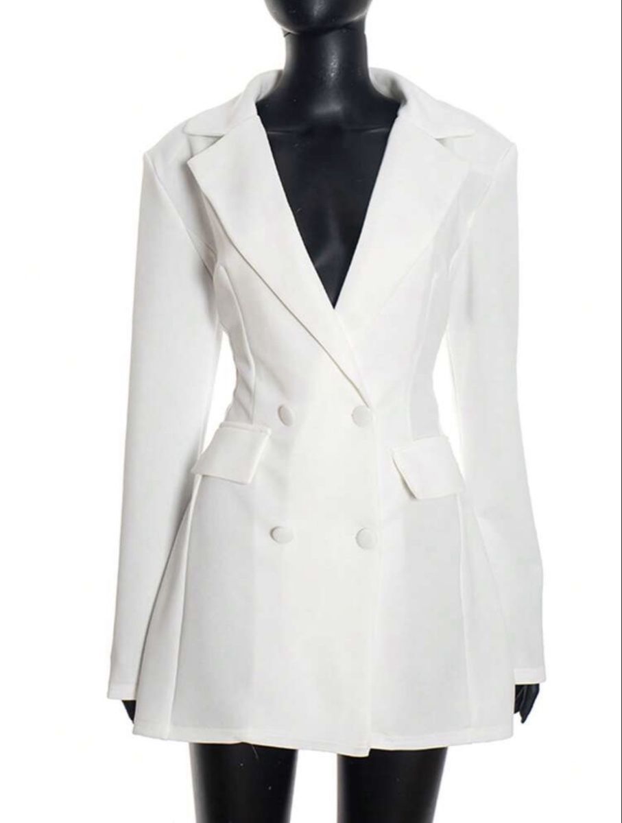 Vestiti: Chic White Double-Breasted Blazer Dress  – Usato da Wallisellen venduto da bod_72km