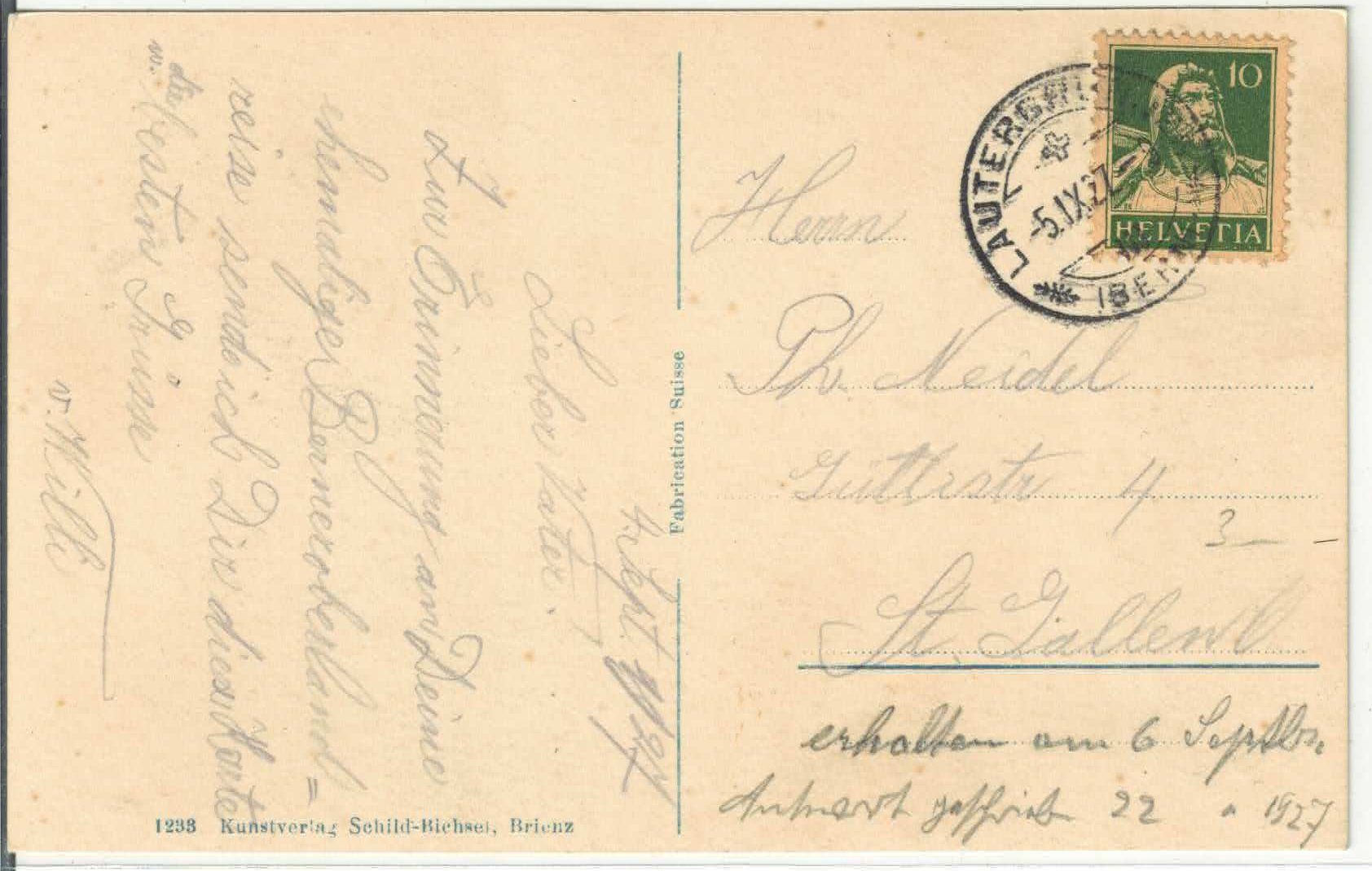 Cartoline postali: Trümmelbach - 6. Fall – Usato da Ettingen venduto da Kartenplanet 1