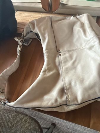 Tignanello Leder Tasche beige 38cm Breite guter Zustand
