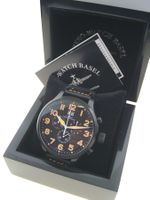 ZENO-WATCH BASEL, Pilot Super Oversized Navi Chrono schwarz