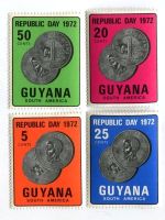 Briefmarken "Münzen". Guyana