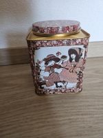 Boîte à thé vintage en métal, motif enfants
