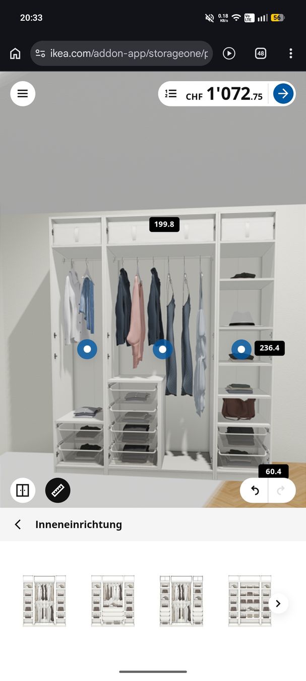 Ikea Armadi: IKEA PAX Kleiderschrank – Usato da Arisdorf venduto da sar_8c7p