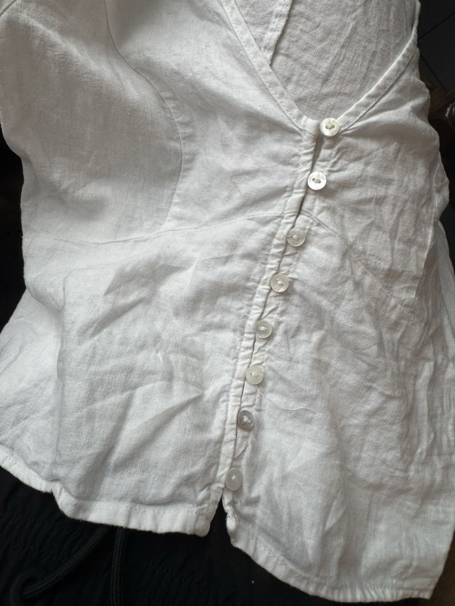 H&M Camicette: H&M Leinen Blend Bluse Top – Usato da Obfelden venduto da cesarina10 8