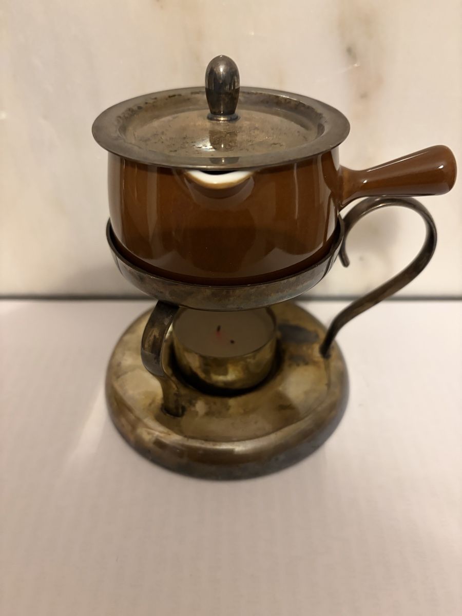 Pfannen: Kleines Butter Réchaud, versilbert , Langenthal, Vintage, – Gebraucht aus Zürich von mimikiki100 1