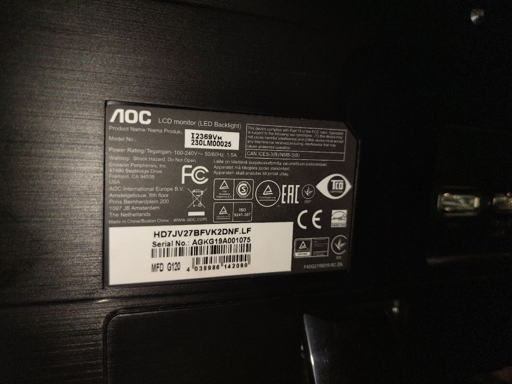 AOC Monitor: AOC Monitor – Usato da Winterthur venduto da BlackBird00 2