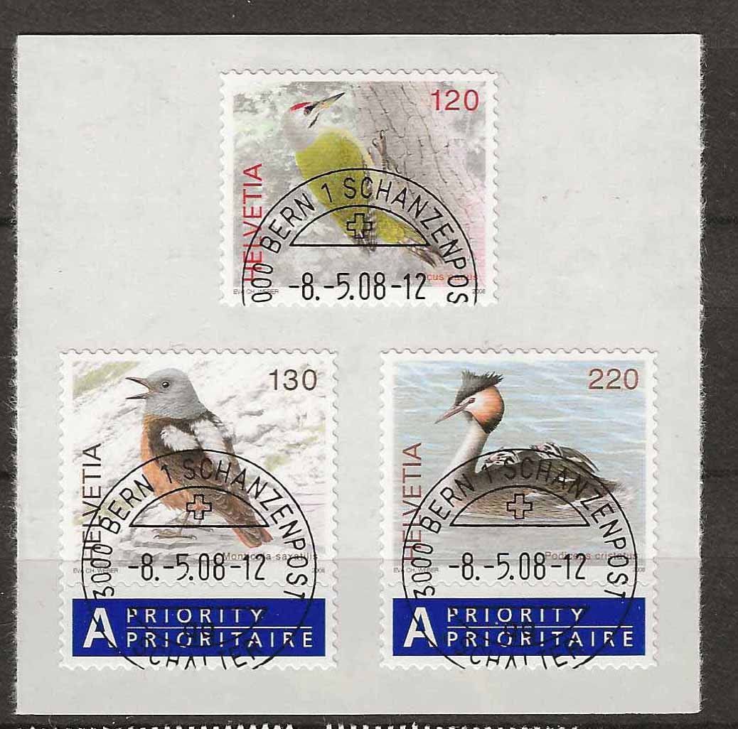 Tutti i francobolli: M1271 - Oiseaux indigènes 2008  1er jour – Usato da Trélex venduto da Phil_Albert