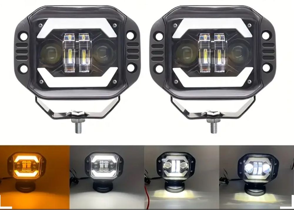 Kit De 2 Phares Antibrouillard Auxiliaires Halogènes 12V - Pour Voiture, 4x4, Camion, Bus - Marque Autonet