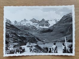 Altes orig. Foto Grimselpass mit Postautos
