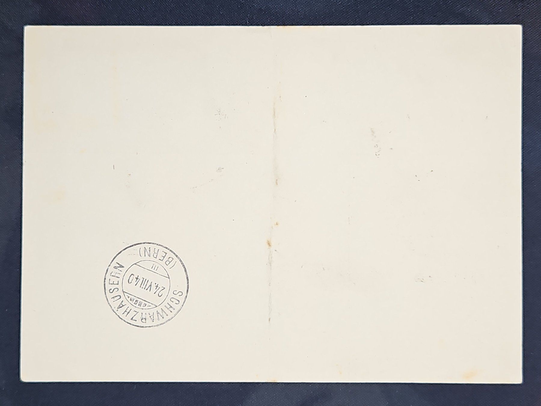 Tutti i francobolli: CL23 Carte Postale + Timbre Suisse 1940 – Usato da Cousset venduto da Patrick_Collections 1