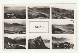 1954, Glion, Gebirge, Waadt, Multiview Karte