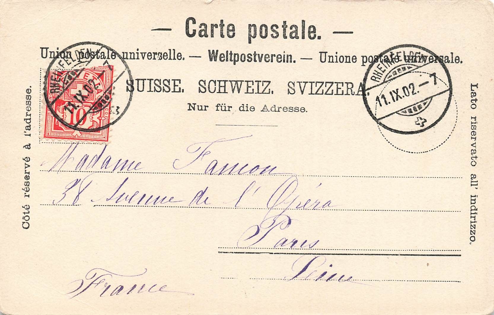 Cartes postales: Gruss aus Rheinfelsen – D'occasion à Biasca par Blenio71 1