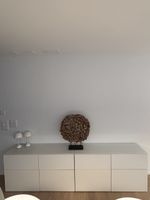 Zeitloses Besta-Sideboard Hochglanz weiß NP >400 CHF