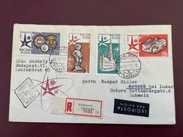 Ungarn Magyar 1958 FDC echt gelaufen  (R961)