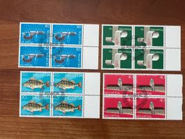 1983   CH Erstag gest.Viererblock mit Tab  (K170)