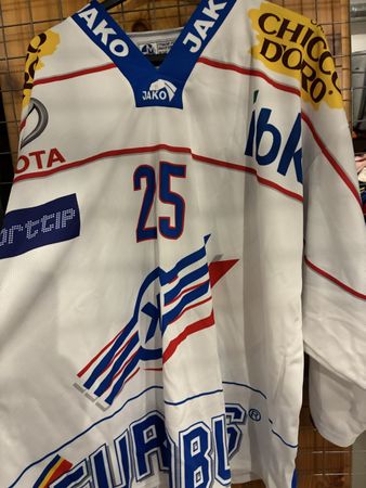 Eishockey Trikot Grösse GXL weiss mit Aufdruck