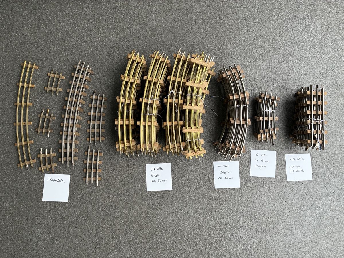 Buco Modellini di ferrovie: Eisenbahnschienen Buco Set mit Weichen – Usato da Buchs AG venduto da sasami01 1