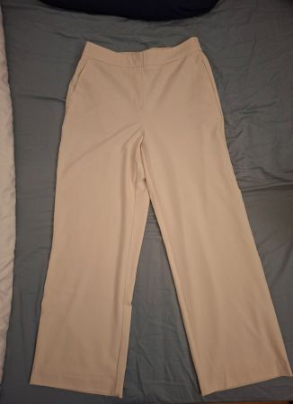 Vero Moda Wide-Leg Hose Creme / Beige – Gr. L/30