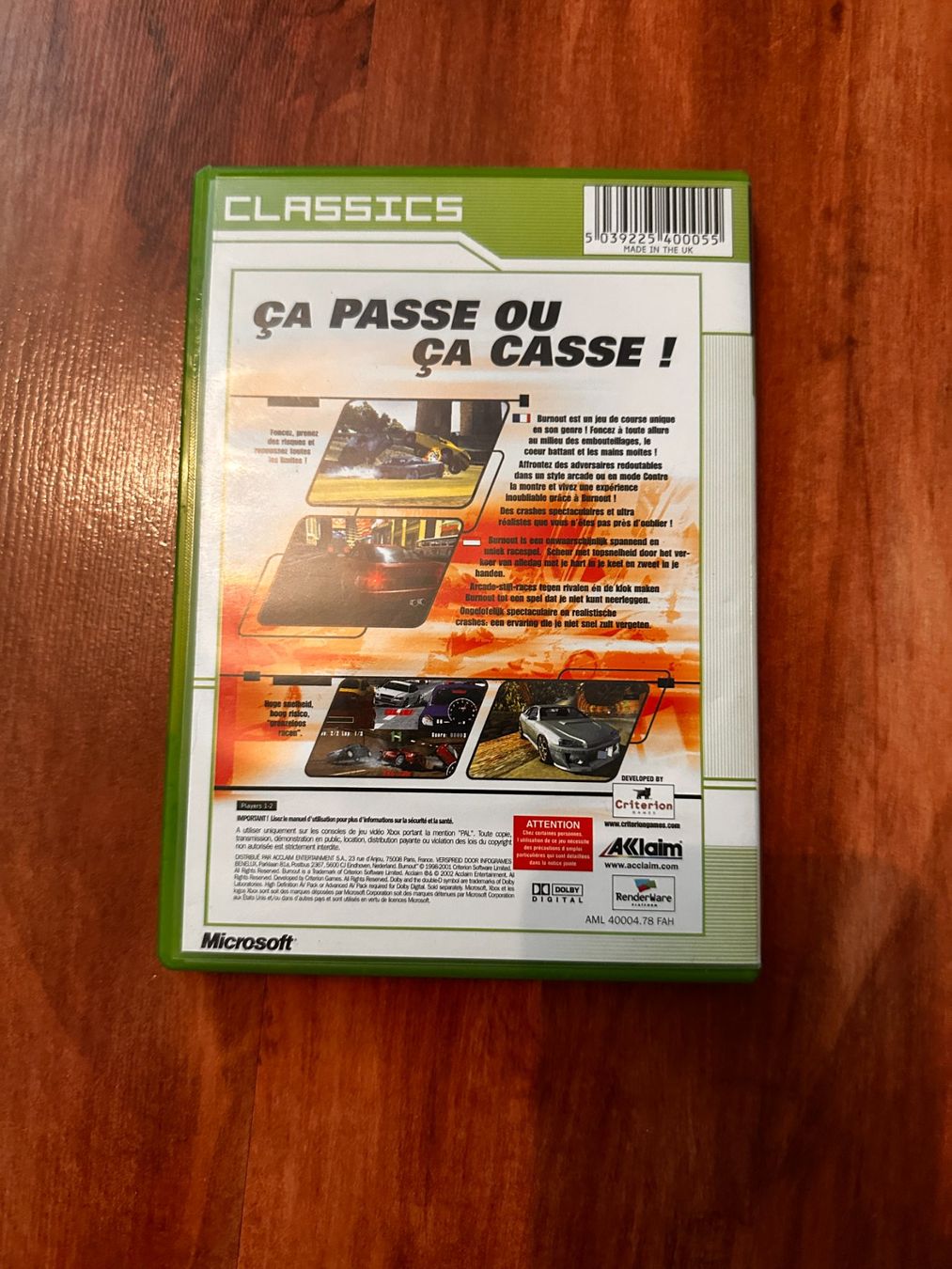 Microsoft Giochi: Jeu Xbox:  Burnout – Usato da Bellevue venduto da LarsUlrich01 1