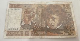 10 Francs 06.02.1975 - gut erhalten 